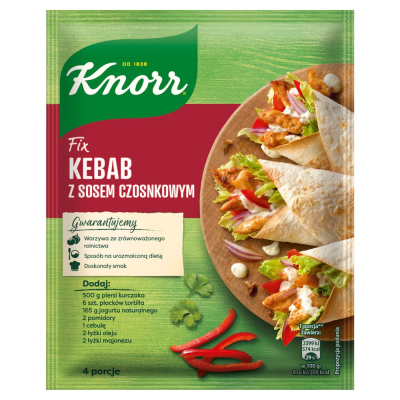 Knorr Fix kebab z sosem czosnkowym 40 g (2)