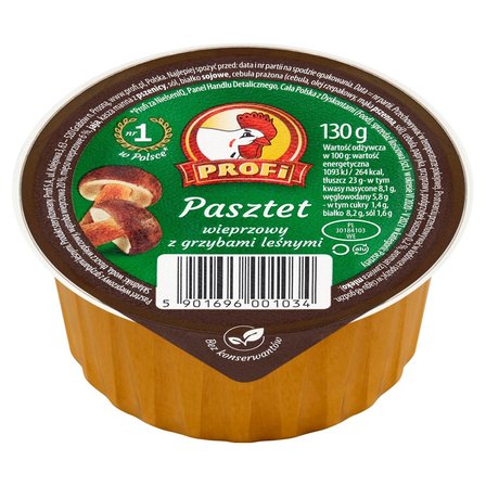 Profi Pasztet wieprzowy z grzybami leśnymi 130 g (2)