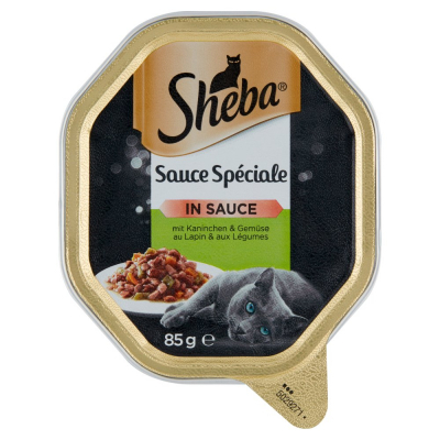 Sheba Sauce Spéciale Karma dla dorosłych kotów z królikiem i warzywami 85 g (1)