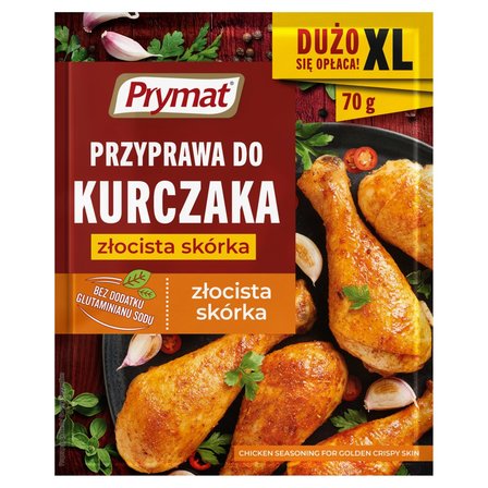 Prymat Przyprawa do kurczaka i dań z drobiu złocista skórka 70 g (1)