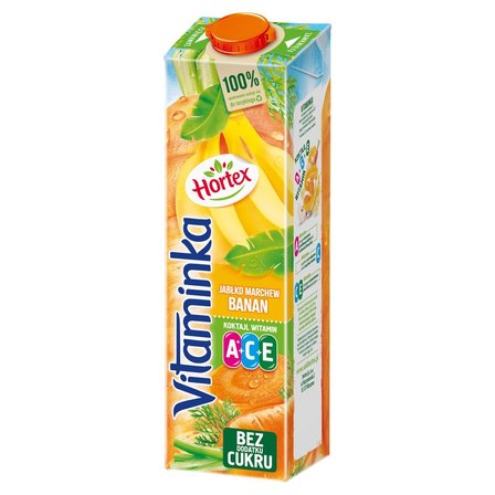 Hortex Vitaminka Sok jabłko marchew banan 1 l (1)