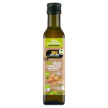 Big Nature Bio olej z orzechów włoskich tłoczony na zimno 250 ml (1)