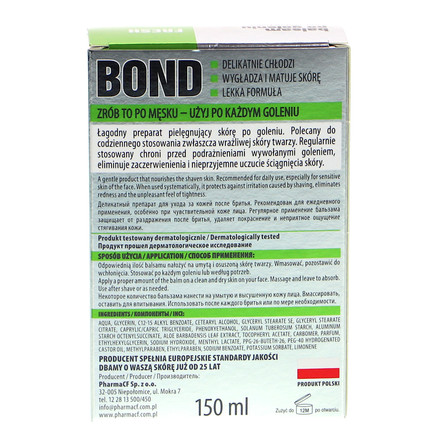 BOND FRESH BALSAM PO GOLENIU 150ML (6)