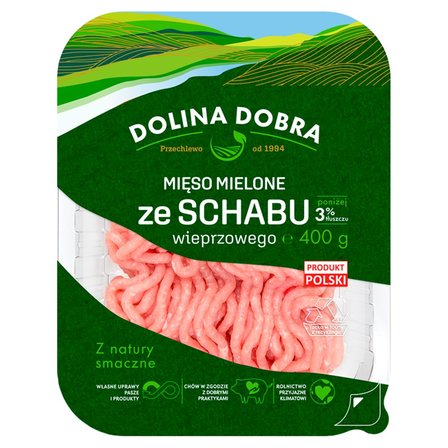 Dolina Dobra Mięso mielone ze schabu wieprzowego 400 g (1)