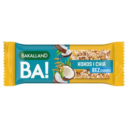 Bakalland Ba! Baton zbożowy kokos i chia 30 g (1)