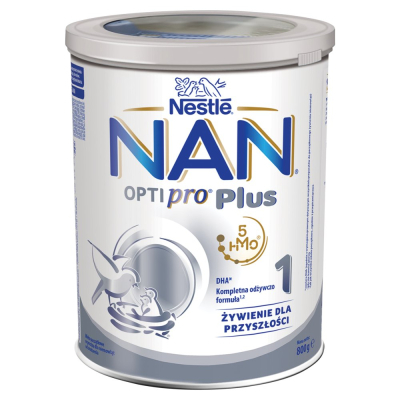 NAN OPTIPRO Plus 1 Mleko początkowe w proszku dla niemowląt od urodzenia 800 g (2)