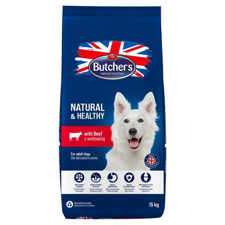 Butcher's Natural & Healthy Karma dla psów z wołowiną 15 kg (1)