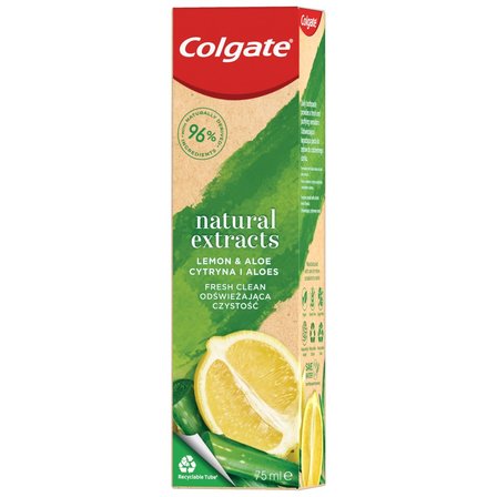 Colgate Natural Extracts Lemon Aloe Pasta do zębów z fluorem 75 ml (1)