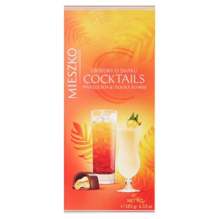 Mieszko Likwory o smaku Cocktails Piña Colada & Tequila Sunrise 185 g (1)