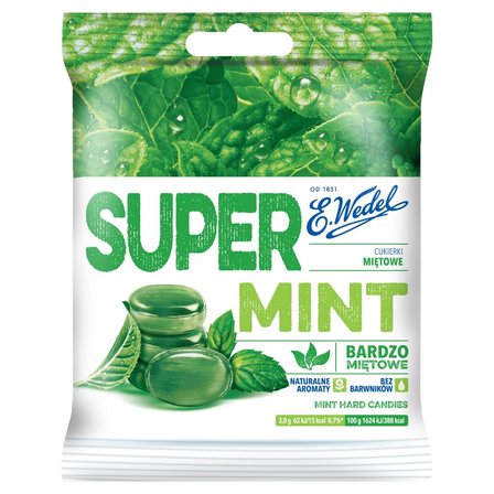 E. Wedel Super Mint Cukierki miętowe 90 g (1)