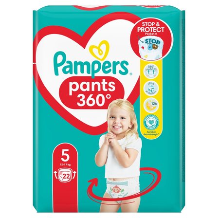 Pampers Pants Pieluchomajtki, rozmiar 5, 22 sztuk, 12kg-17kg (1)