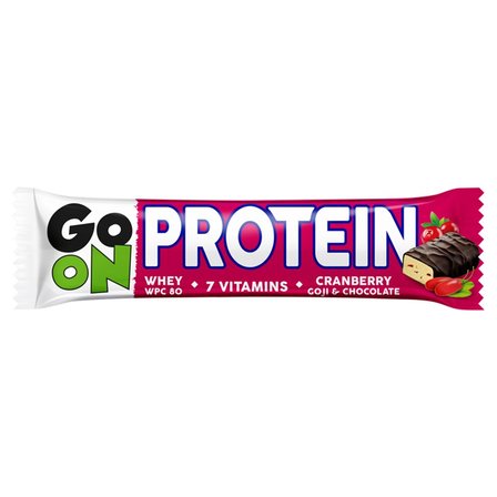 Sante Go On Protein Baton z żurawiną i jagodami goji w czekoladzie 50 g (1)