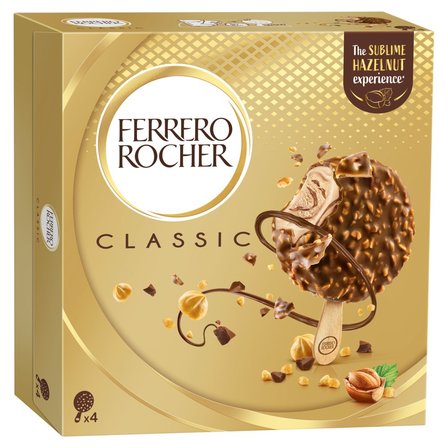 Ferrero Rocher Classic Lody o smaku orzechów laskowych 280 ml (4 sztuki) (1)