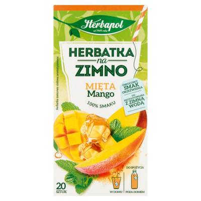 Herbapol Herbatka na zimno mięta mango 36 g (20 x 1,8 g) (1)