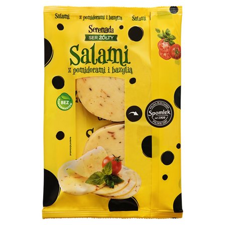 Serenada Ser żółty Salami z pomidorami i bazylią 135 g (1)