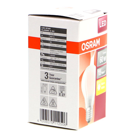 OSRAM ŻARÓWKA LED STAR 60 7W/827 E27 (10)