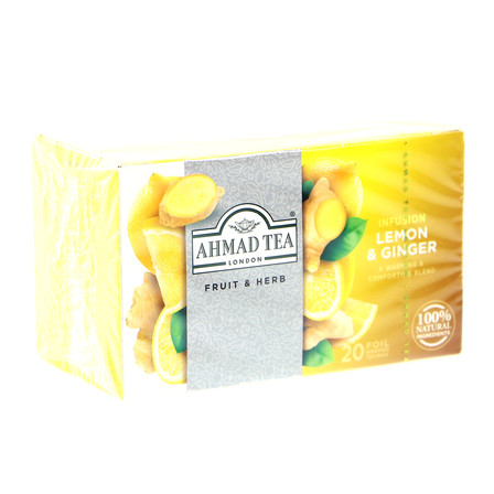 AHMAD TEA HERBATA LEMON & GINGER  40G (10)
