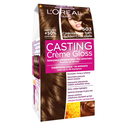 L'Oreal Paris Casting Creme Gloss Farba do włosów 503 czekoladowe toffi (1)