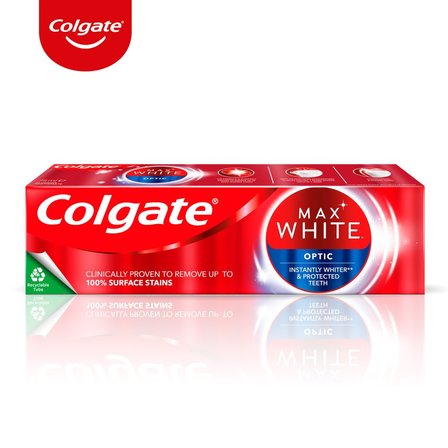 Colgate Max White Optic Wybielająca pasta do zębów natychmiastowy efekt 75 ml (3)
