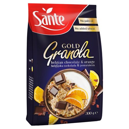 Sante Gold Granola belgijska czekolada & pomarańcza 300 g (1)
