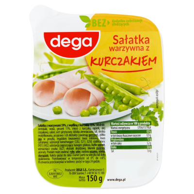 dega Sałatka warzywna z kurczakiem 150 g (1)