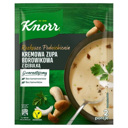 Knorr Rozkosze podniebienia Kremowa zupa borowikowa z cebulką 50 g (1)