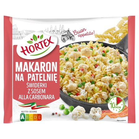 Hortex Makaron na patelnię świderki z sosem alla carbonara 450 g (1)