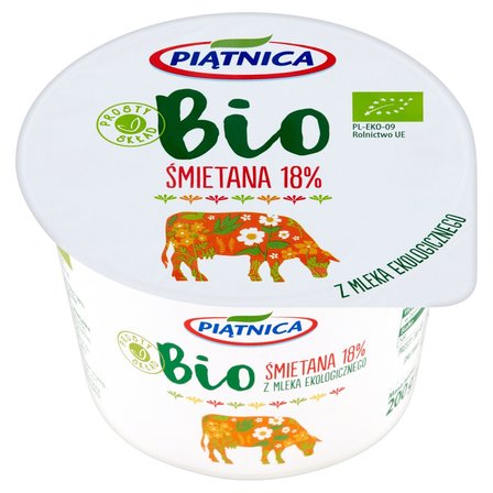 Piątnica Bio Śmietana 18% 200 g (2)