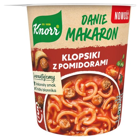 Knorr Danie makaron klopsiki z pomidorami 63 g (1)