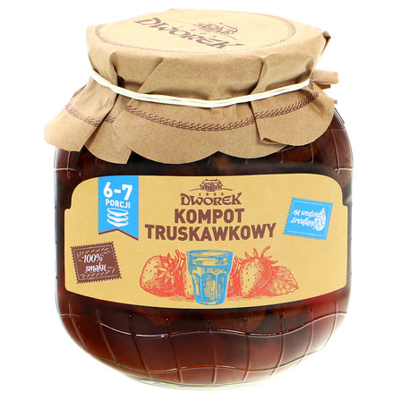 DWOREK KOMPOT TRUSKAWKOWY 720ML (1)