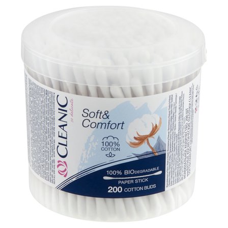 Cleanic Soft & Comfort Patyczki higieniczne 200 sztuk (2)