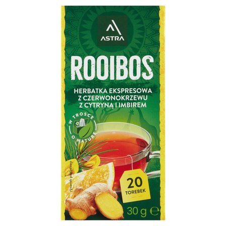 Astra Herbatka ekspresowa Rooibos z cytryną i imbirem 30 g (20 x 1,5 g) (1)