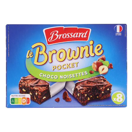 BROSSARD LE BROWNIE POCKET CIASTKA CZEKOLADOWE Z ORZECHAMI LASKOWYMI 240G (1)