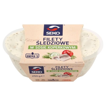 Seko Filety śledziowe w sosie koperkowym 250 g (2)