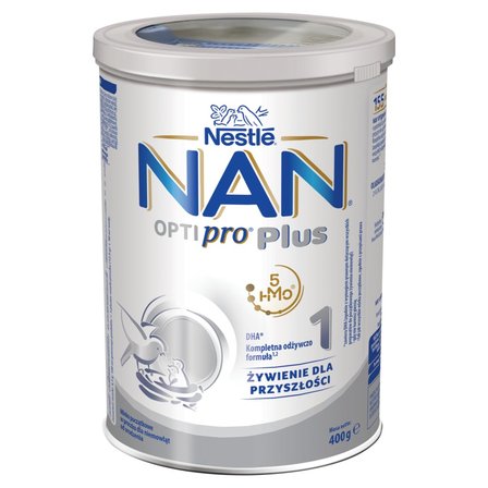 NAN OPTIPRO Plus 1 Mleko początkowe w proszku dla niemowląt od urodzenia 400 g (1)