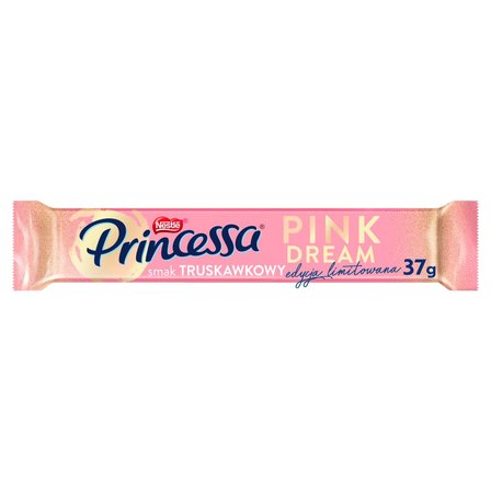 Princessa Pink Dream Kolorowy wafel smak truskawkowy 37 g (2)