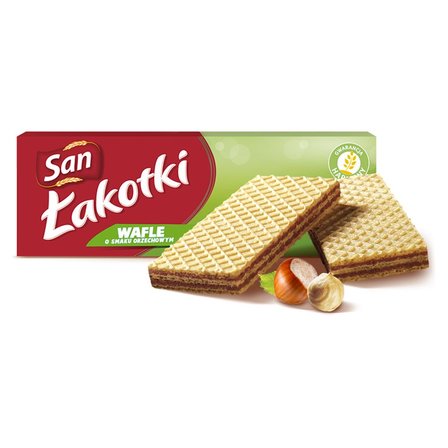 San Łakotki Wafle o smaku orzechowym 146 g (2)