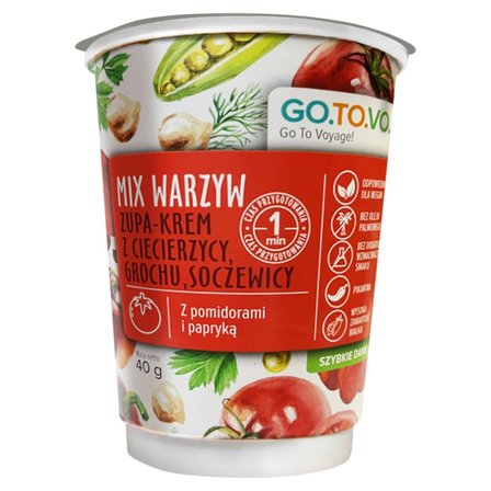 Go.To.Vo... Mix warzyw zupa-krem z ciecierzycy grochu soczewicy 40 g (1)