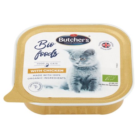 Butcher's Bio Foods Karma dla dorosłych kotów pasztet z kurczakiem 85 g (2)