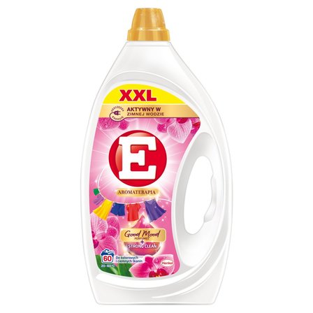 E Aromaterapia XXL Płynny środek do prania do kolorowych i ciemnych tkanin orchidea 2,7 l (60 prań) (1)