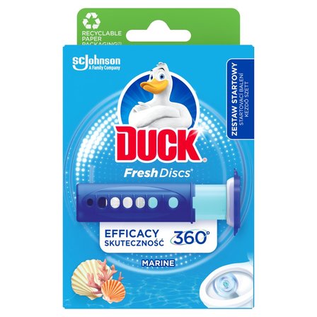 Duck Fresh Discs Żelowy krążek do toalety o zapachu morskim 36 ml (1)