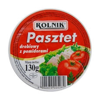 ROLNIK PASZTET DROBIOWY Z POMIDORAMI 130G (1)