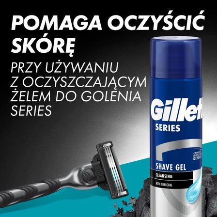 Gillette Mach3 Charcoal Maszynka do golenia dla mężczyzn, 1 maszynka Gillette, 2 ostrza wymienne (5)