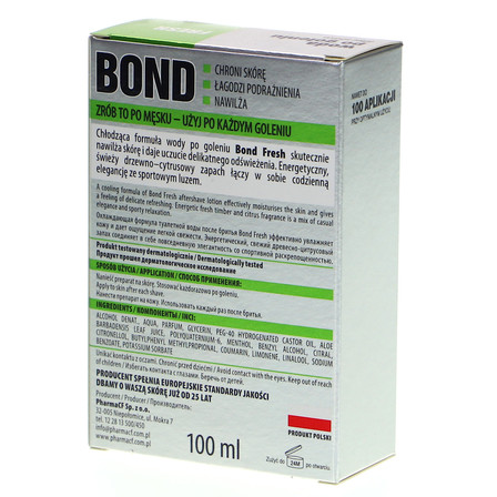 BOND FRESH WODA PO GOLENIU 100ML (7)