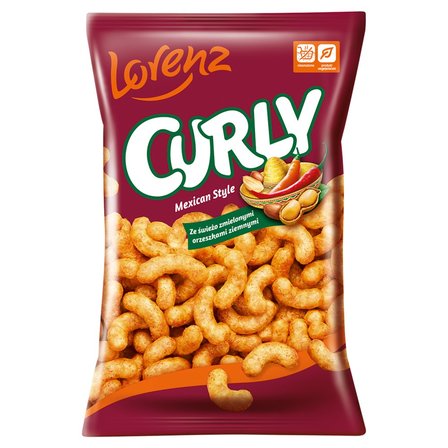 Lorenz Curly Chrupki kukurydziane o smaku pikantnego chilli 100 g (1)