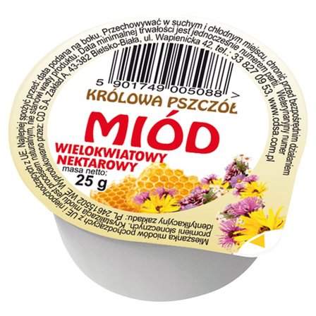 Królowa Pszczół Miód wielokwiatowy nektarowy 25 g (1)