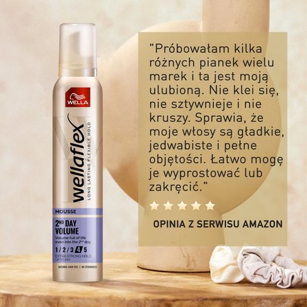 Wella Wellaflex 2nd Day Volume Pianka do włosów 200 ml (2)