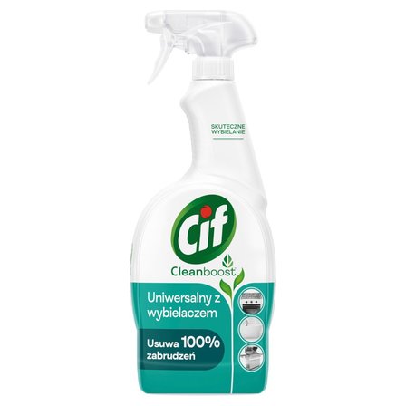 Cif Cleanboost Power + Shine Spray uniwersalny z wybielaczem 750 ml (1)