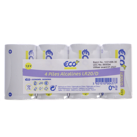 Eco+ Baterie alkaliczne LR03 AAA 8szt (1)