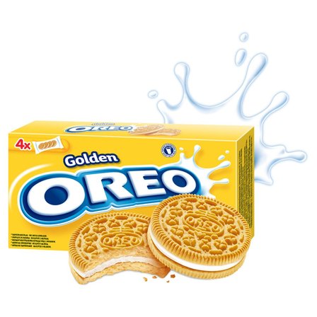 Oreo Golden Ciastka z nadzieniem o smaku waniliowym 176 g (16 sztuk) (2)